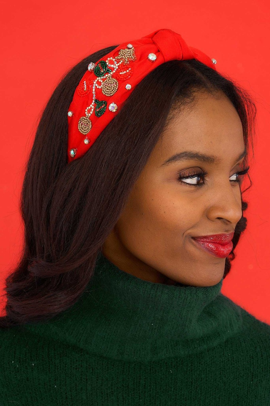 Accessories Red Dress Hair Accessories | Jingle Jewels Headband Red