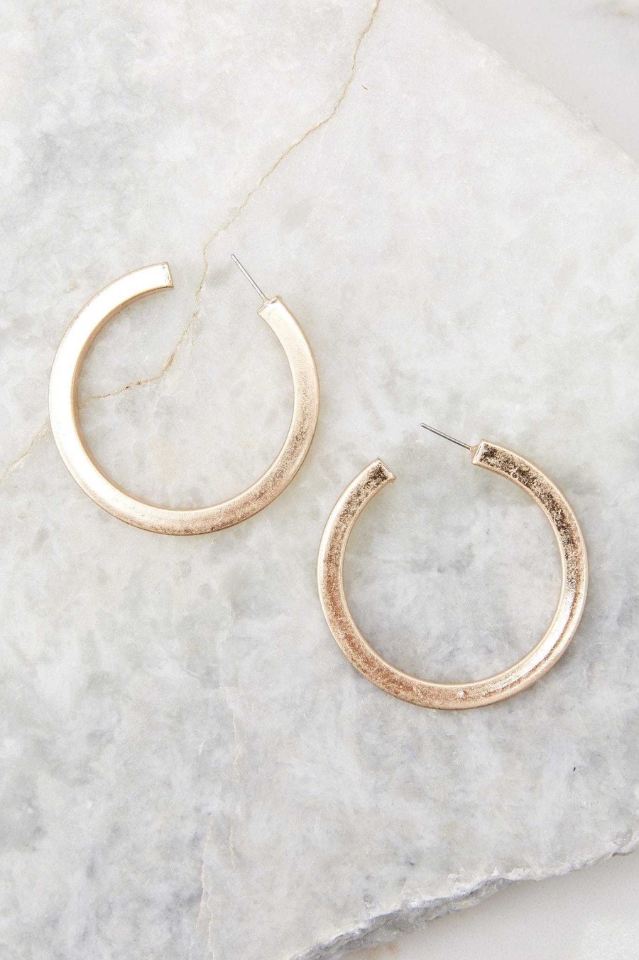 Jewelry Red Dress | Powerful Allies Hoop Earrings Gold