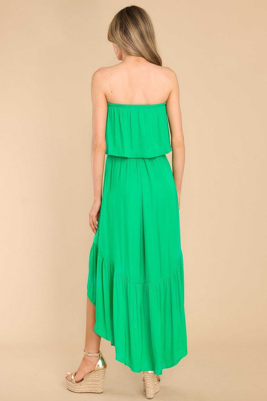 Clothing Red Dress Midi Dresses | Feeling The Vibe Maxi Dress Green