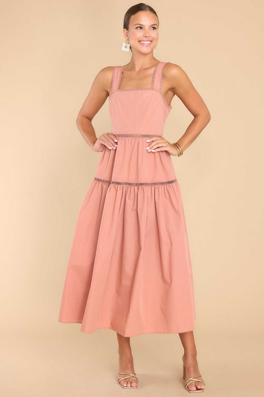 Clothing Red Dress Midi Dresses | Chasing That Feeling Maxi Dress Mauve