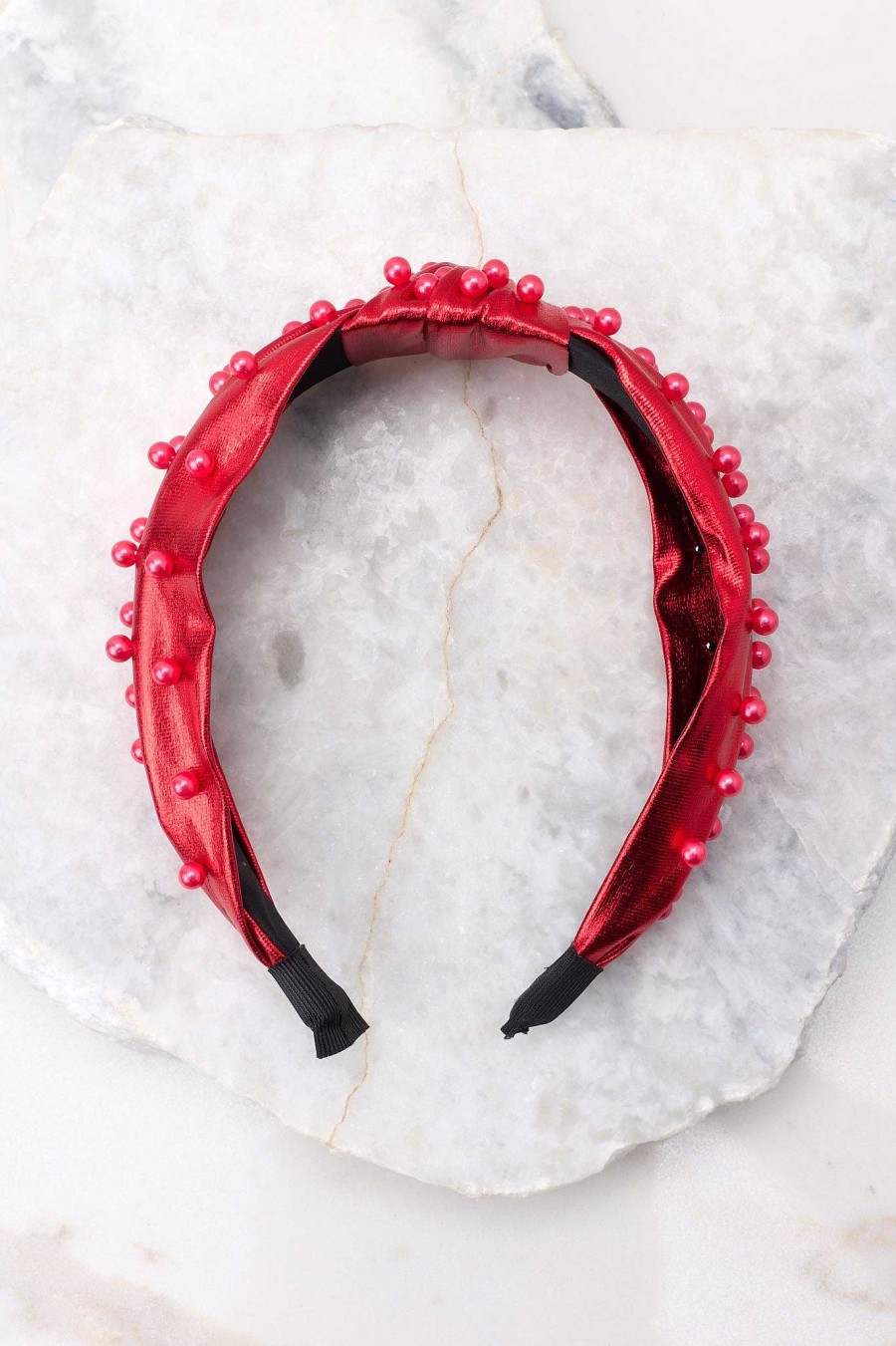 Accessories Red Dress Hair Accessories | Cheering You On Headband Red