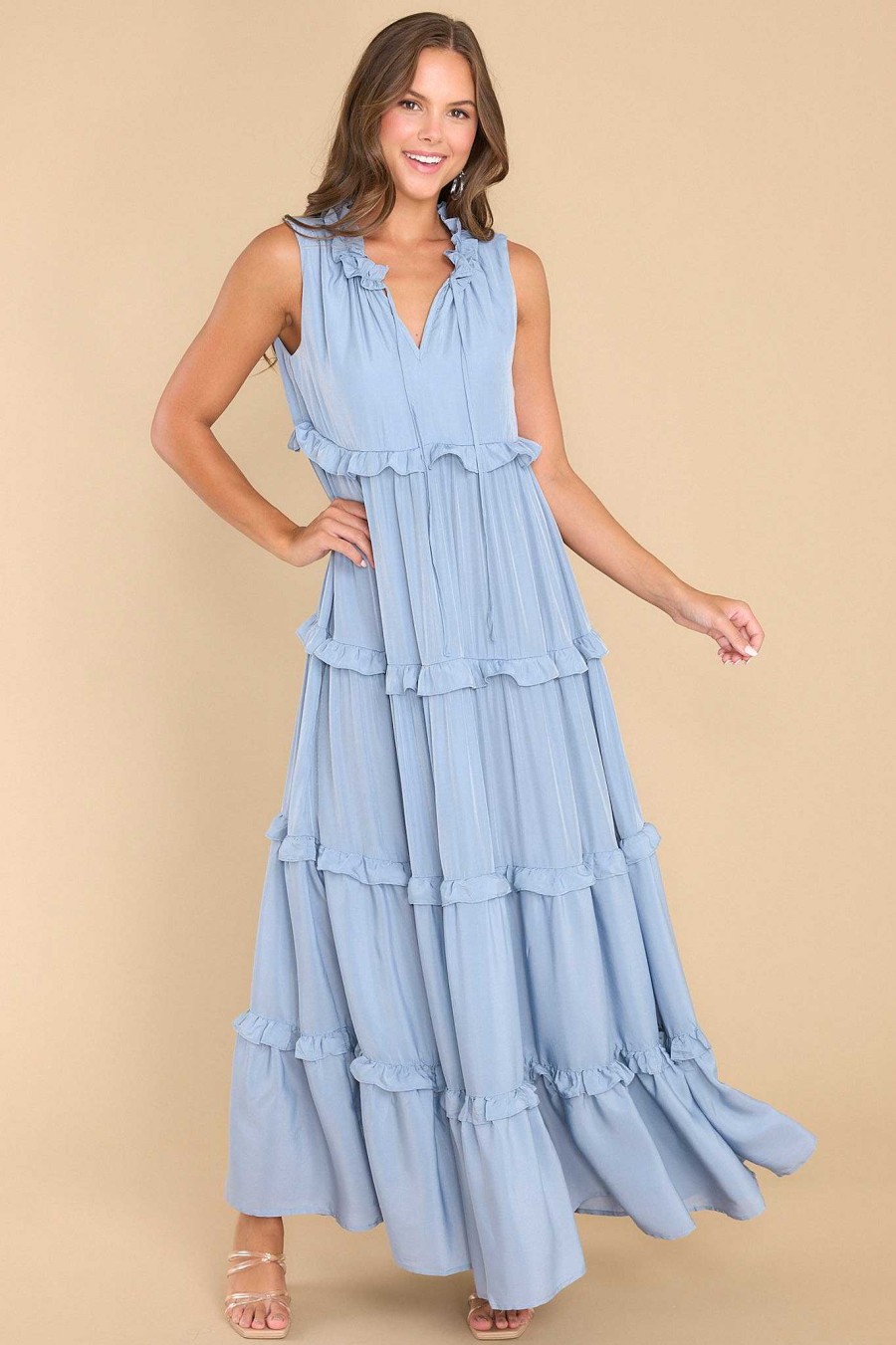 Clothing Aura Maxi Dresses | When I Look At You Blissful Maxi Dress Blue