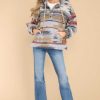 Clothing Red Dress Casual Tops | Crunching Leaves Hoodie Ash Blue