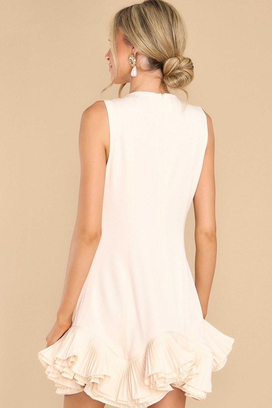Clothing Red Dress Mini Dresses | I Wish You Knew Dress Sandstone