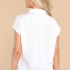 Clothing Red Dress Casual Tops | Comfy Essence Top White