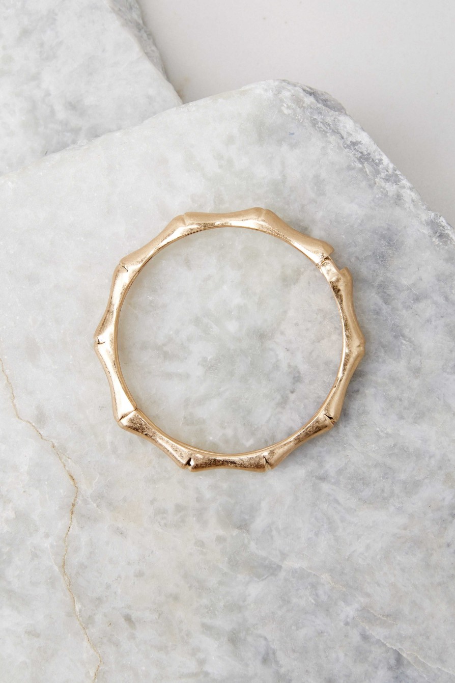Jewelry Red Dress | Nothing To It Bangle Gold
