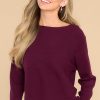 Clothing Red Dress Casual Tops | Same Old Song Sweater Maroon