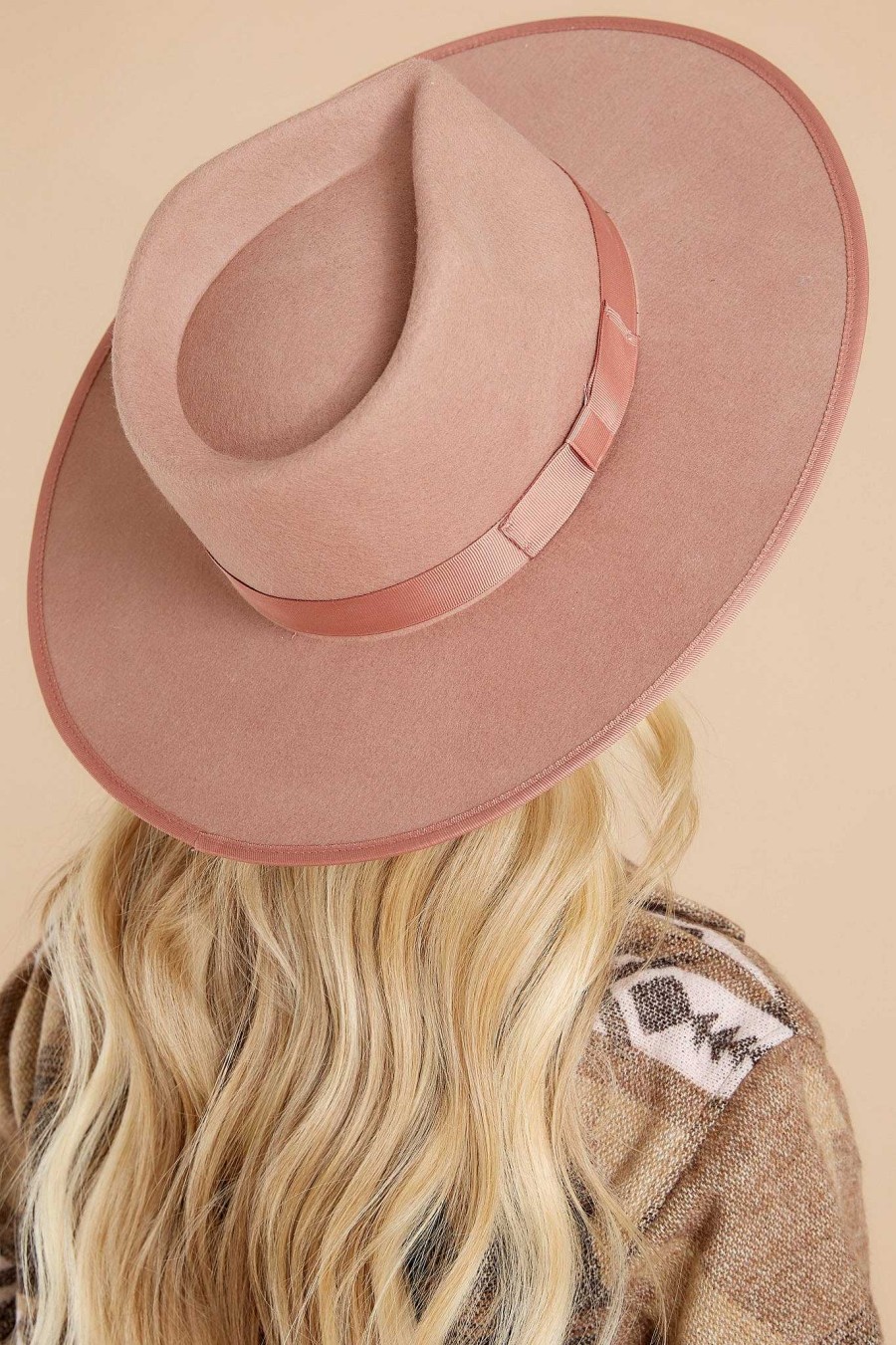 Accessories Red Dress Hats | Top It Off Hat Mauve Pink
