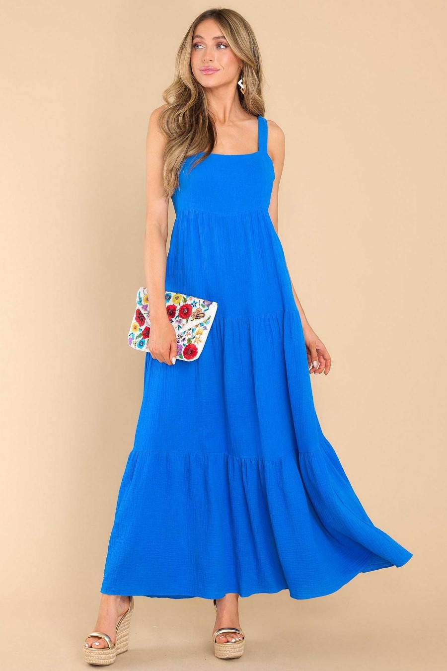 Clothing Red Dress Maxi Dresses | Chasing You Maxi Dress Blue