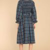 Clothing Red Dress Midi Dresses | All Spruced Up Multi Plaid Midi Dress Black