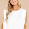 Clothing Red Dress Blouses & Shirts | It'S So Simple Top White