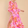 Clothing Red Dress Maxi Dresses | Must Be Love Print Maxi Dress Pink