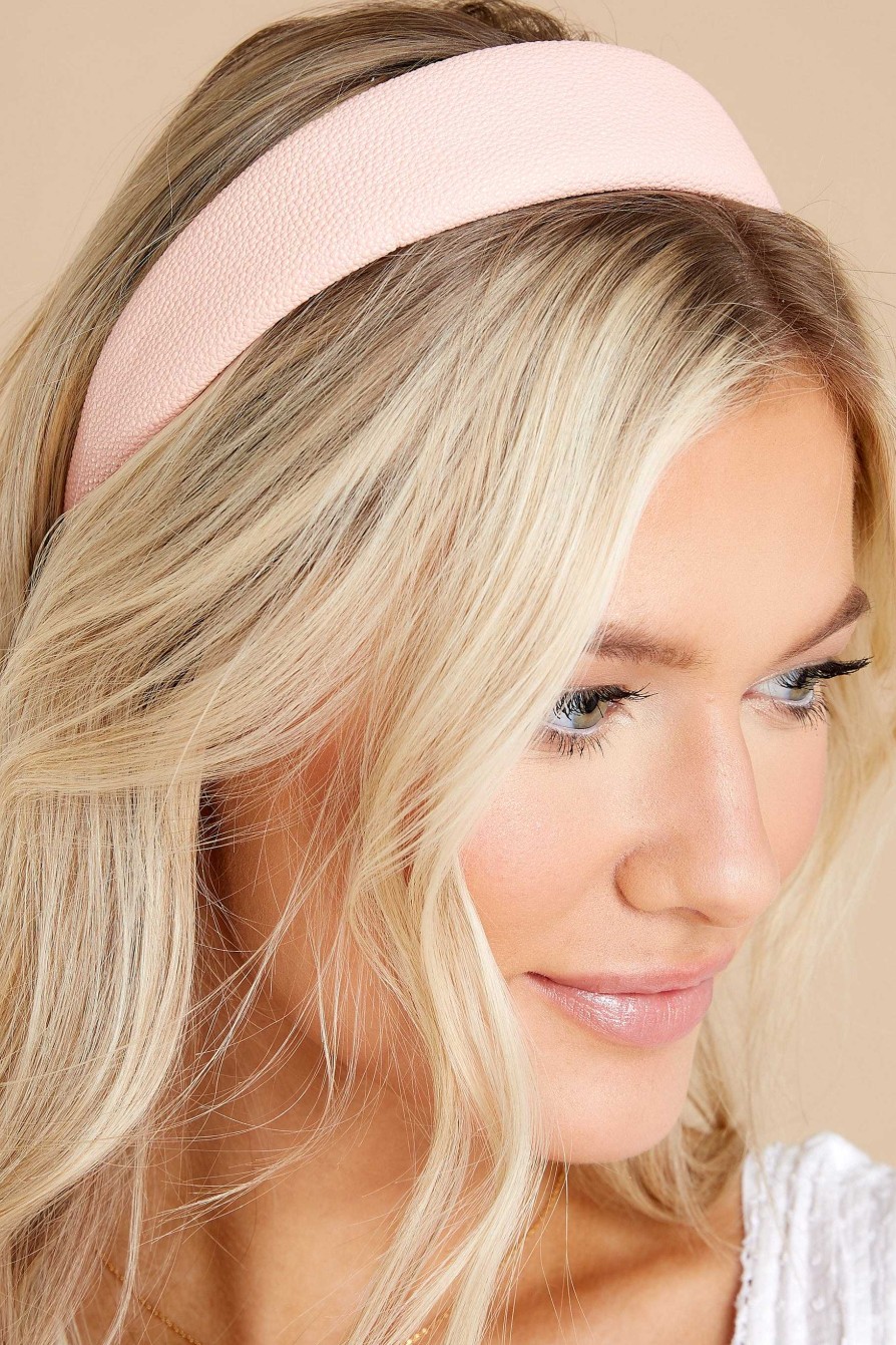 Accessories Red Dress Hair Accessories | Far From Over Headband Light Blush