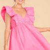 Clothing Red Dress Mini Dresses | Stolen My Heart Dress Pink
