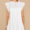 Clothing Red Dress Mini Dresses | Change Your Mind Off Eyelet Dress White