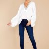Clothing Red Dress Blouses & Shirts | Endlessly Devoted Lace Top White