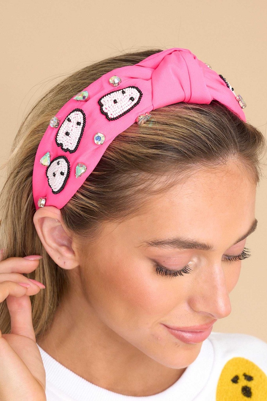 Accessories Red Dress Hair Accessories | Ghostly Knot Headband Hot Pink