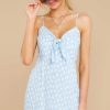 Clothing Red Dress Mini Dresses | Summer Romance Print Dress Light Blue