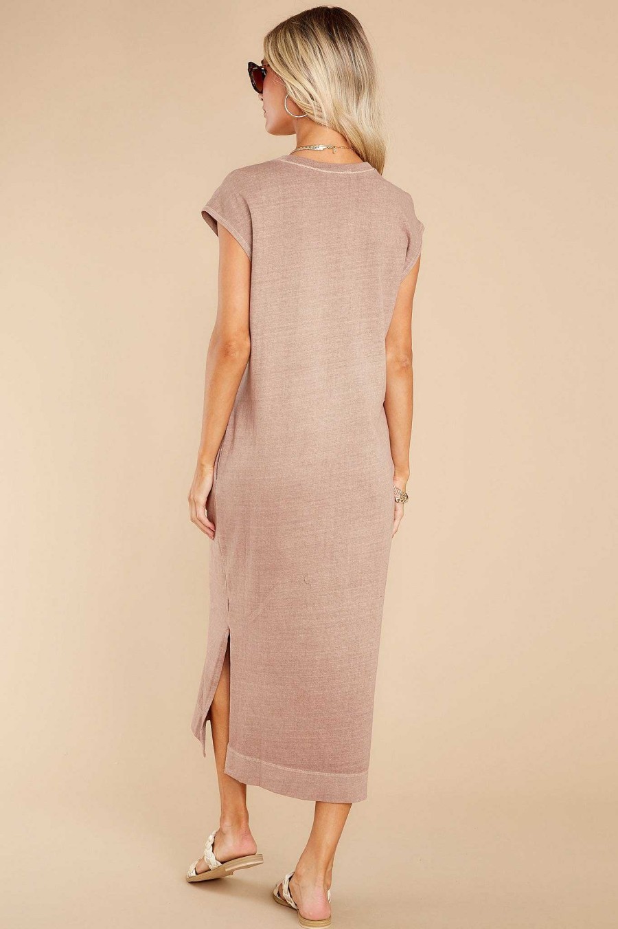 Clothing Red Dress Midi Dresses | Everything I Wanted Midi Dress Light Mocha