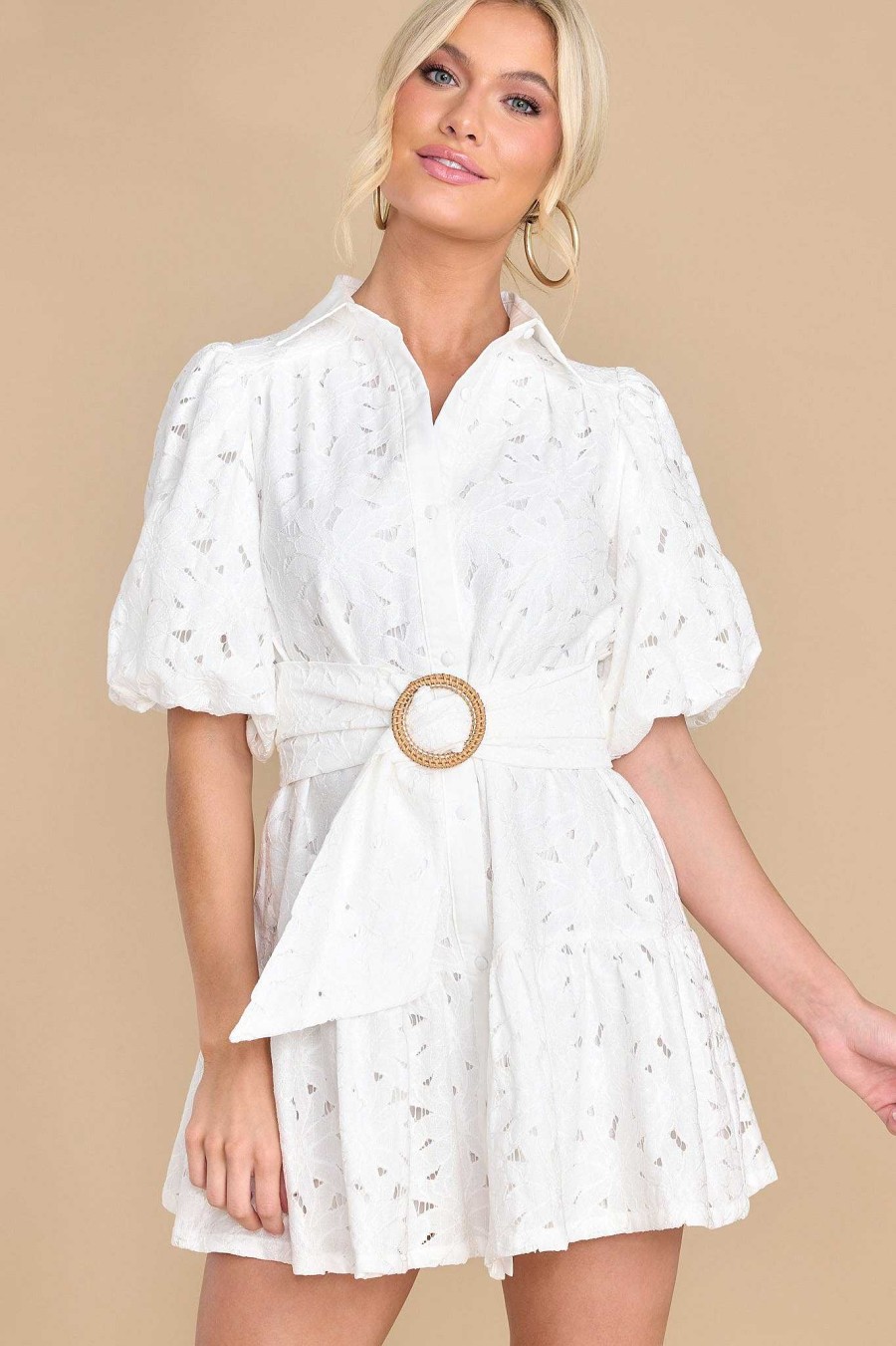 Clothing Aura Mini Dresses | I'M Up Next Dress White