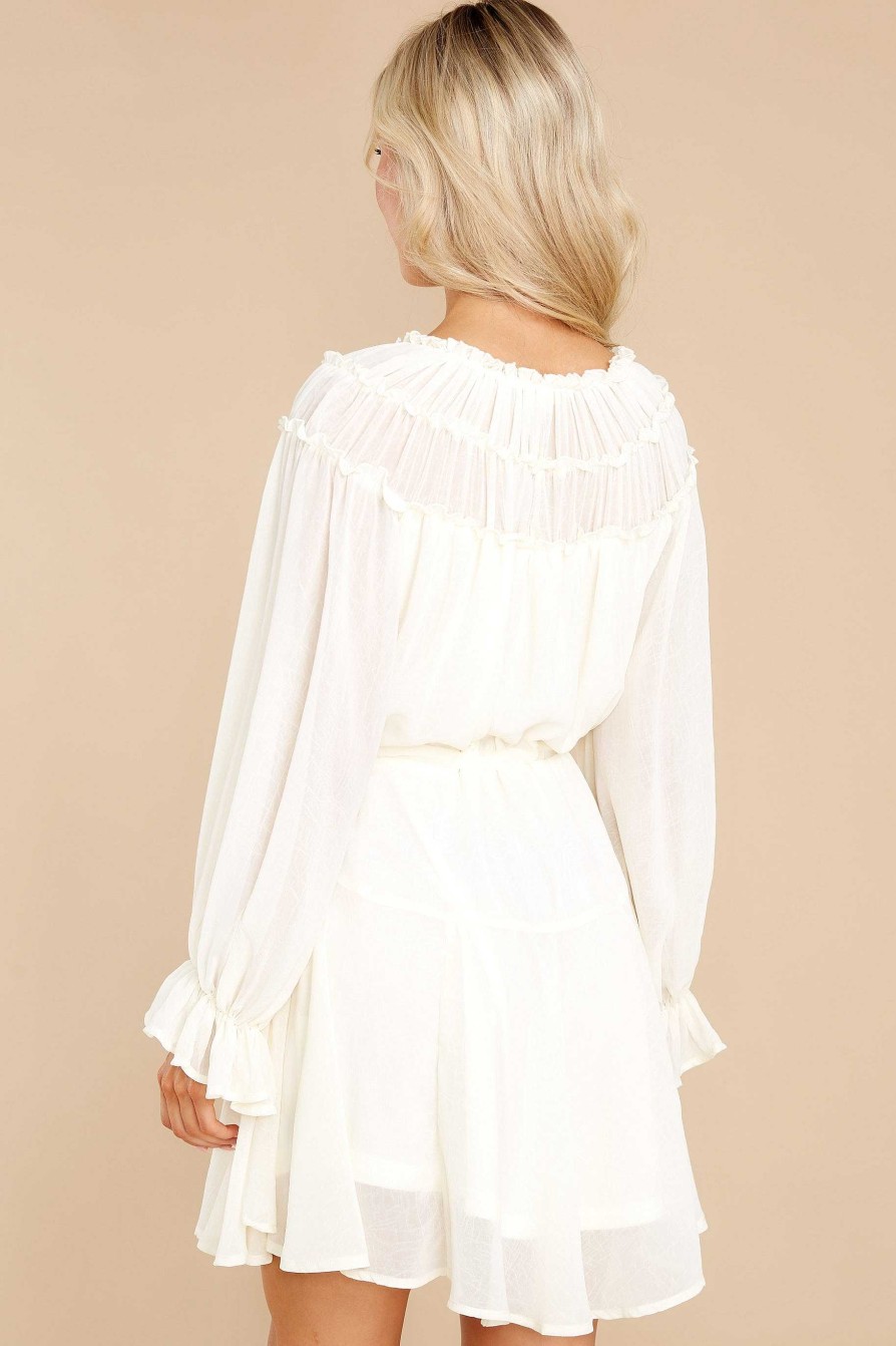 Clothing Red Dress Mini Dresses | Hold Me Close Dress Ivory