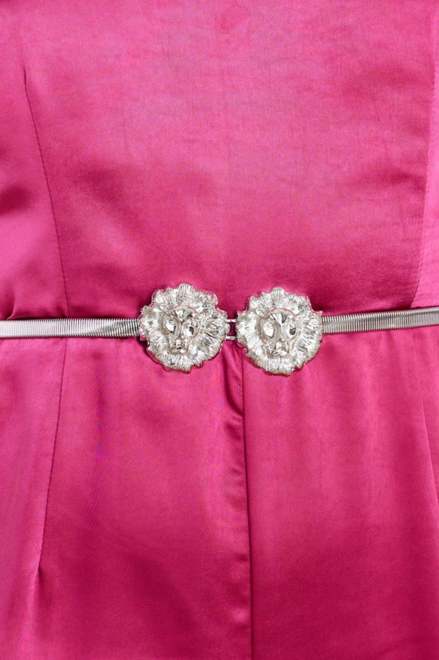 Accessories Red Dress Belts | No Small Measure Belt Silver
