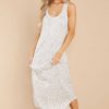 Clothing Z Supply Maxi Dresses | Luna Leopard Rib Hacci Dress Sandshell