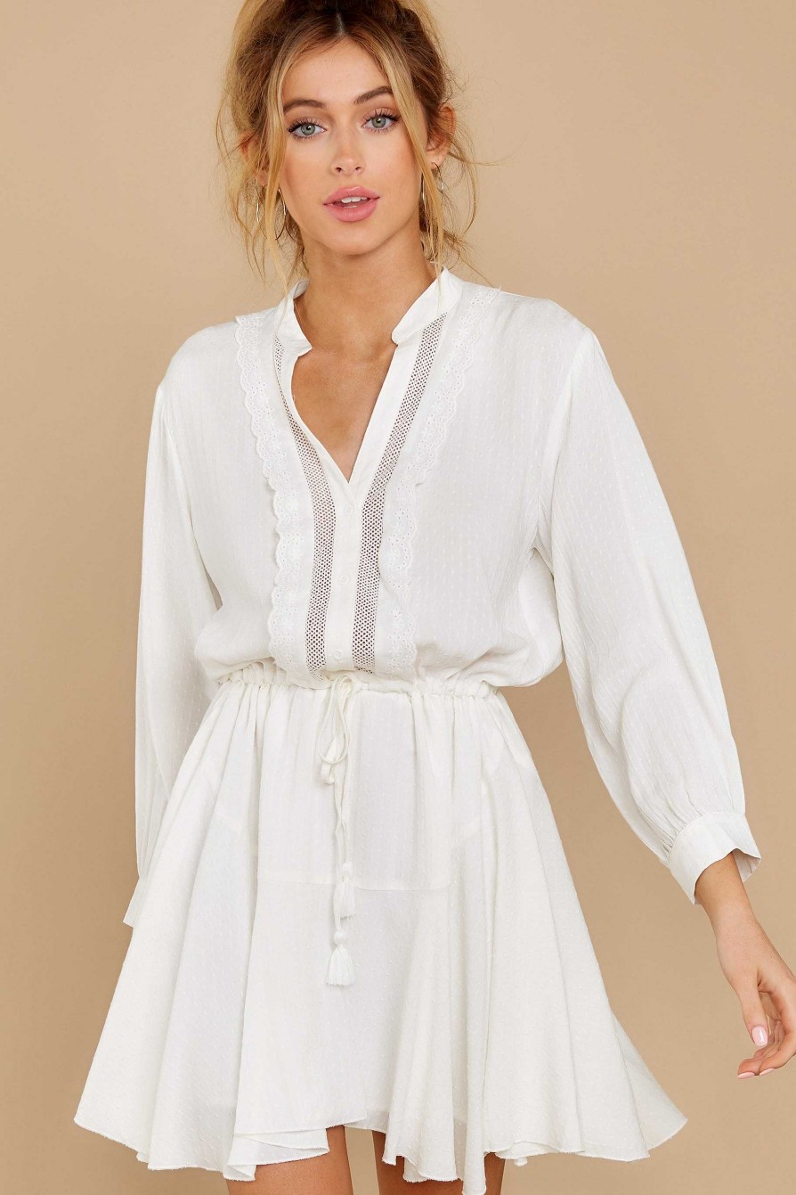 Clothing Red Dress Mini Dresses | Then And Now Ivory Dress White