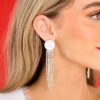 Jewelry Red Dress | Another Love Song Earrings White