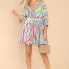 Clothing Red Dress Mini Dresses | Carry Merry Tunes Multi Stripe Dress Pink