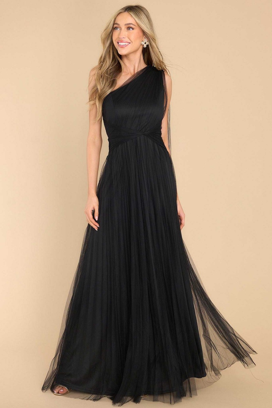 Clothing Red Dress Maxi Dresses | Divine Intuition Maxi Dress Black