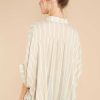 Clothing Red Dress Casual Tops | Rare Love Stripe Top Taupe