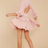Clothing One And Only Collective Mini Dresses | Make It A Date Night Light Pink Print Dress Datenight Lt.Pinkprint