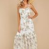 Clothing Etophe Studios Maxi Dresses | Southern Hospitality Floral Print Maxi Dress Ivory