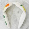 Accessories Treasure Jewels Hair Accessories | Orange Lemon Beaded Headband White