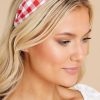 Accessories Red Dress Hair Accessories | Timeless Beauty Headband Red Gingham