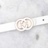 Accessories Red Dress Belts | Proper Poise Belt White