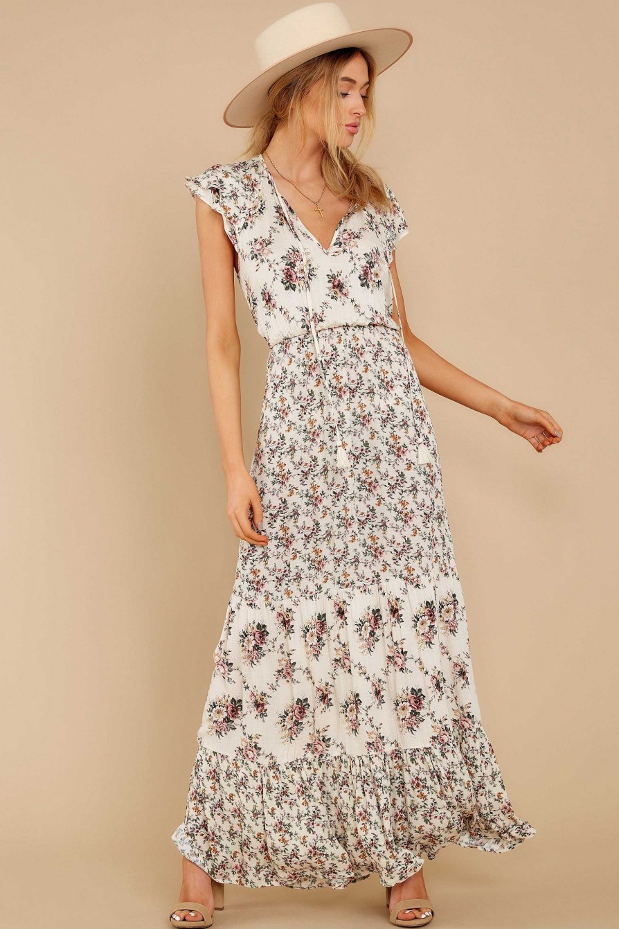 Clothing Red Dress Maxi Dresses | Needed This Floral Print Maxi Dress Natural