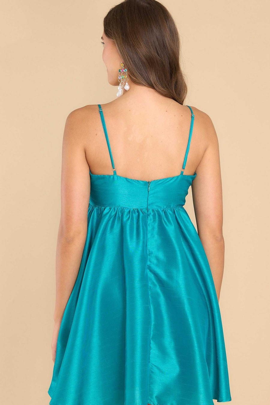 Clothing Red Dress Mini Dresses | Lifetime Celebrations Dress Teal