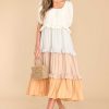 Clothing Red Dress Midi Dresses | For My Sake Midi Dress Natural Multi
