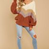 Clothing All In Favor Sweaters | In My Sights Multi Sweater Brown