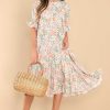 Clothing dRA Midi Dresses | Victoria Spring Blooms Dress Multi