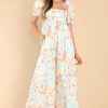 Clothing Red Dress Jumpsuits | Calling Me Away Multi Floral Jumpsuit Blue