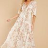 Clothing Red Dress Maxi Dresses | Delightful Surprise Floral Print Maxi Dress Rose