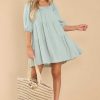 Clothing Red Dress Mini Dresses | Keep It Easy Dress Sage