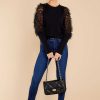 Clothing Aura Sweaters | Keep It Fancy Sweater Black