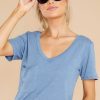 Clothing Z Supply Casual Tops | Pocket Tee Ocean