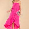 Clothing Red Dress Maxi Dresses | Feeling The Vibe Maxi Dress Hot Pink