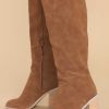Shoes Red Dress High Heel Boots | No Reason Not To Boots Brown