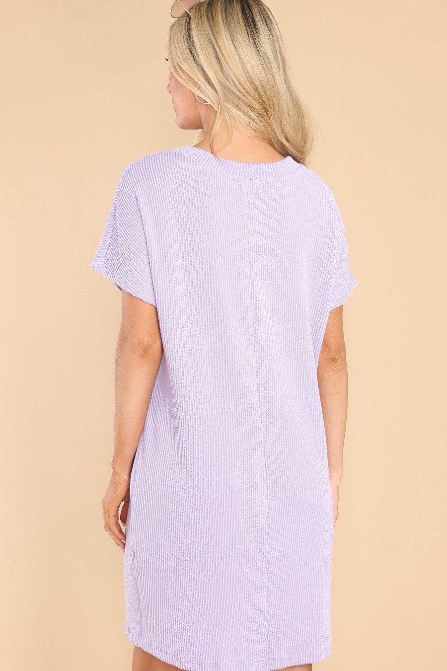 Clothing Red Dress Mini Dresses | Basically Perfect Lavender Dress Purple